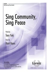 Sing Community, Sing Peace SATB choral sheet music cover